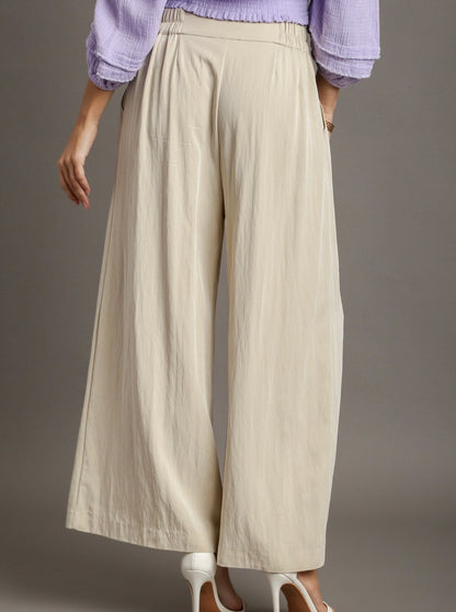 Eggshell Wide Leg Pant 