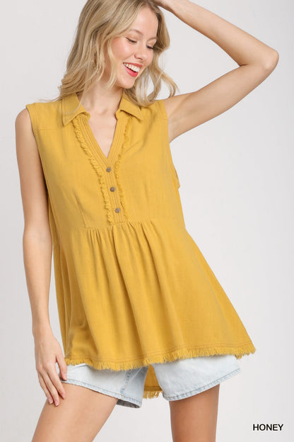 Stitch &amp; Fray Tunic Tank Top Honey