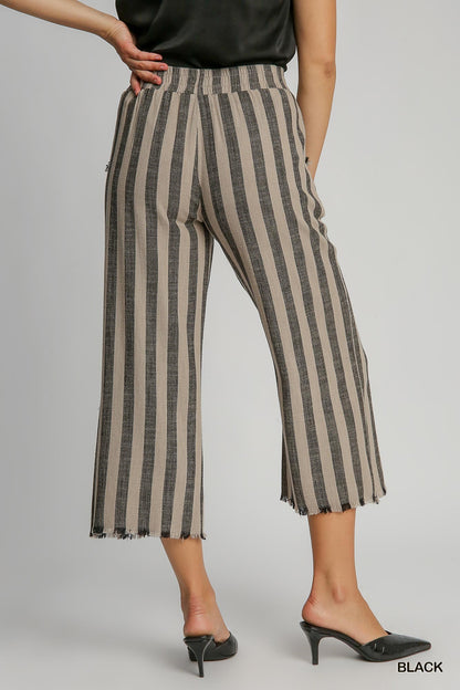 Linen Striped Pants 