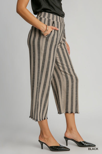 Linen Striped Pants 