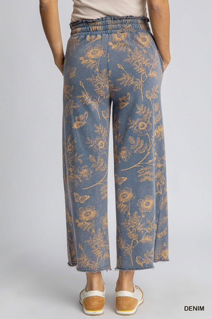 French Terry Floral Pants