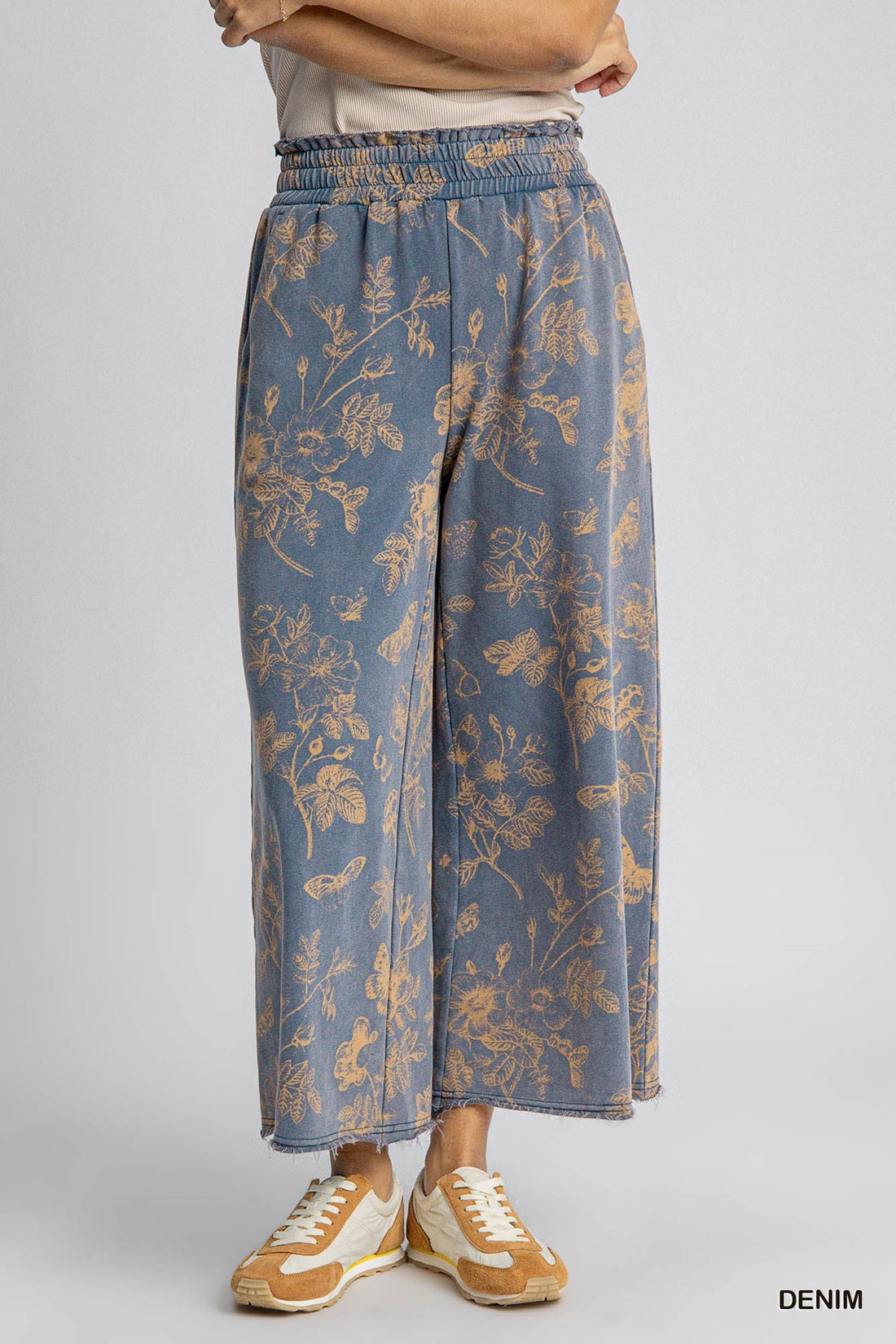 French Terry Floral Pants