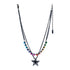 Layered Star Necklace Candy Crush/Antique Silver - Vintage Vault Boutique