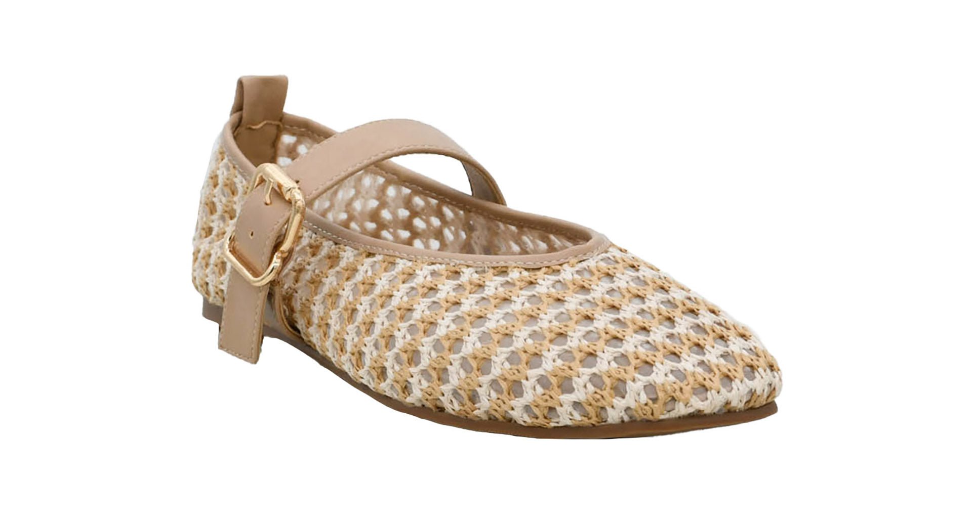 Natural Left Him On Read Ballet Flat - Vintage Vault Boutique