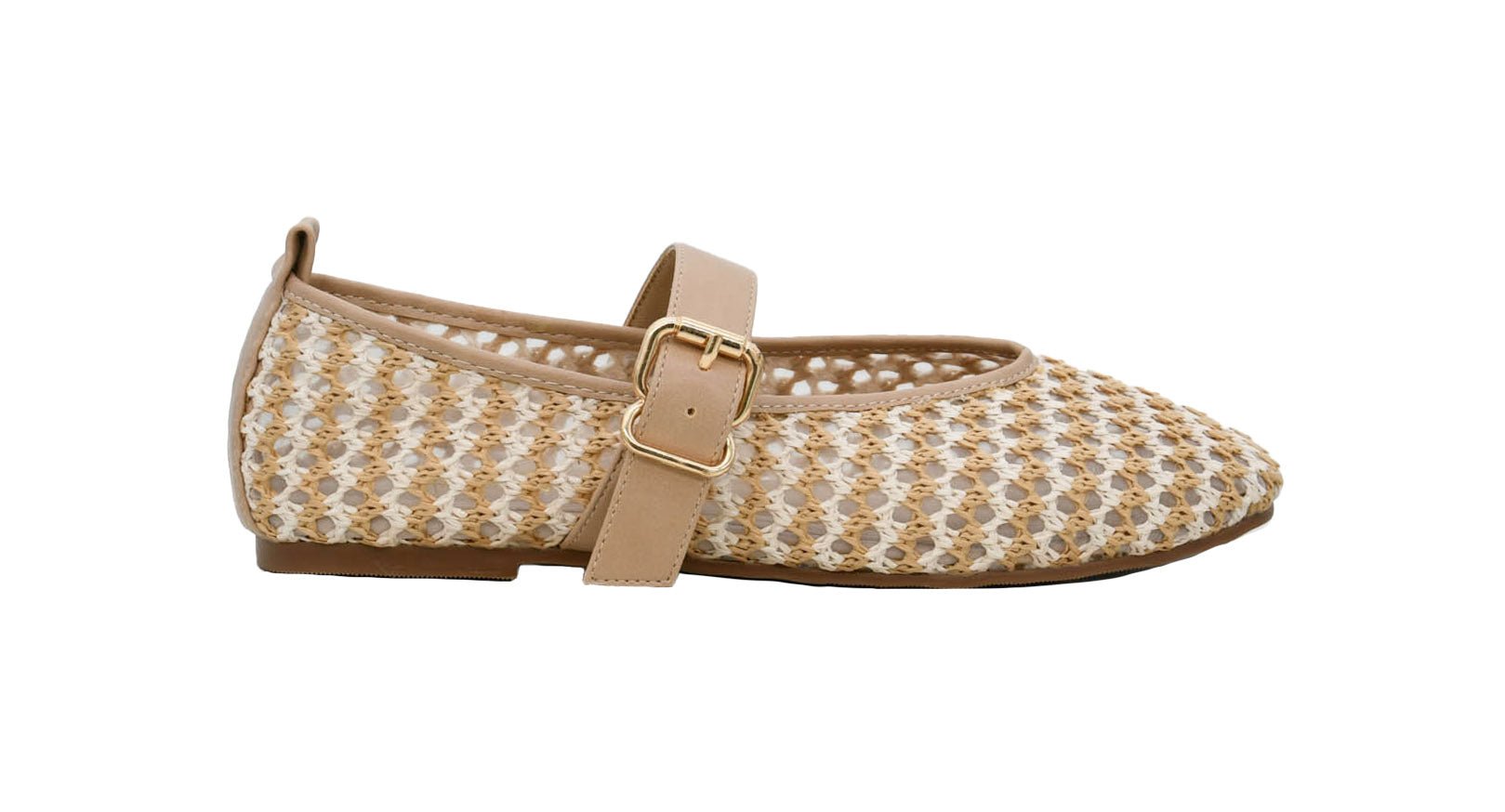 Natural Left Him On Read Ballet Flat - Vintage Vault Boutique