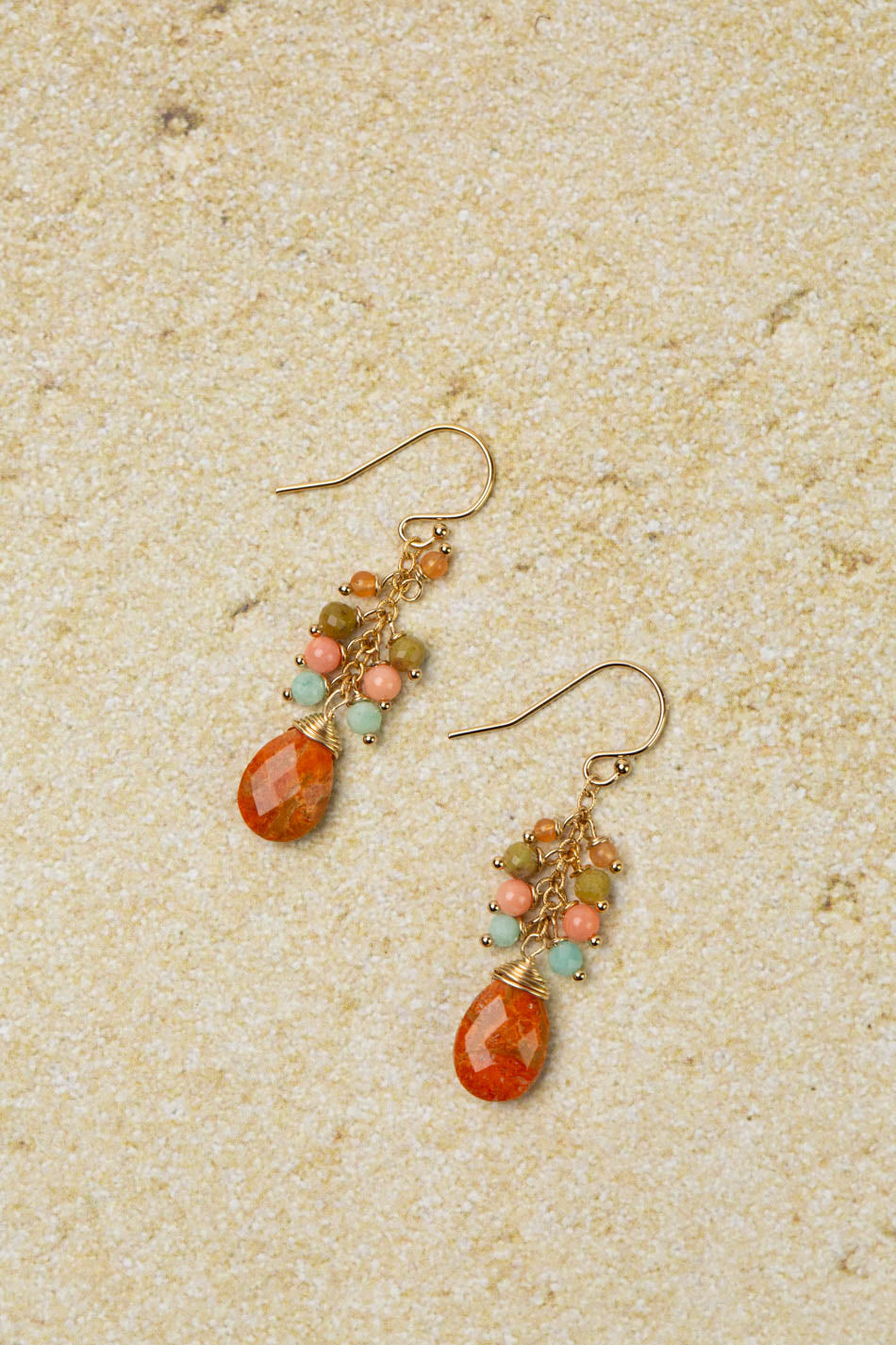 Mango Tango Cluster Earrings E015