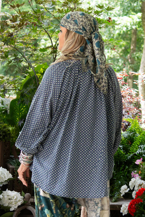 Sweet Nothings Top - Navy Dot