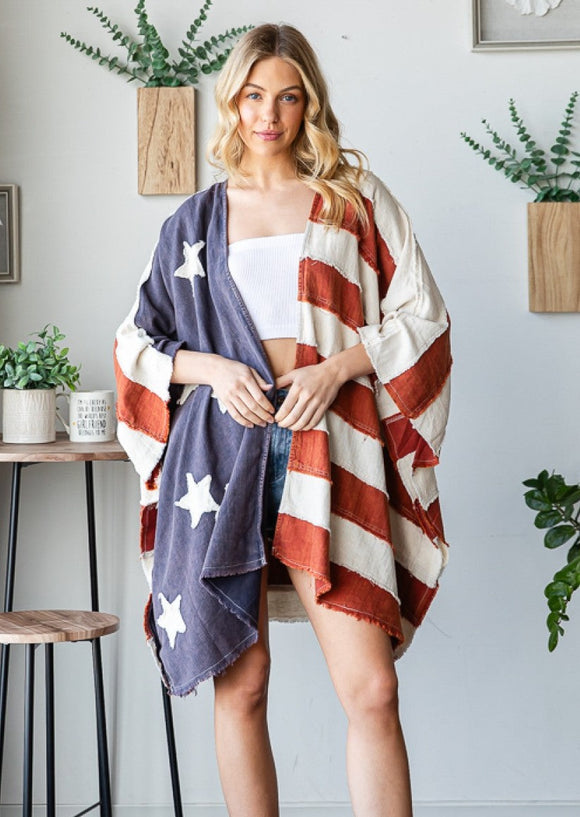 American Flag Kimono #117