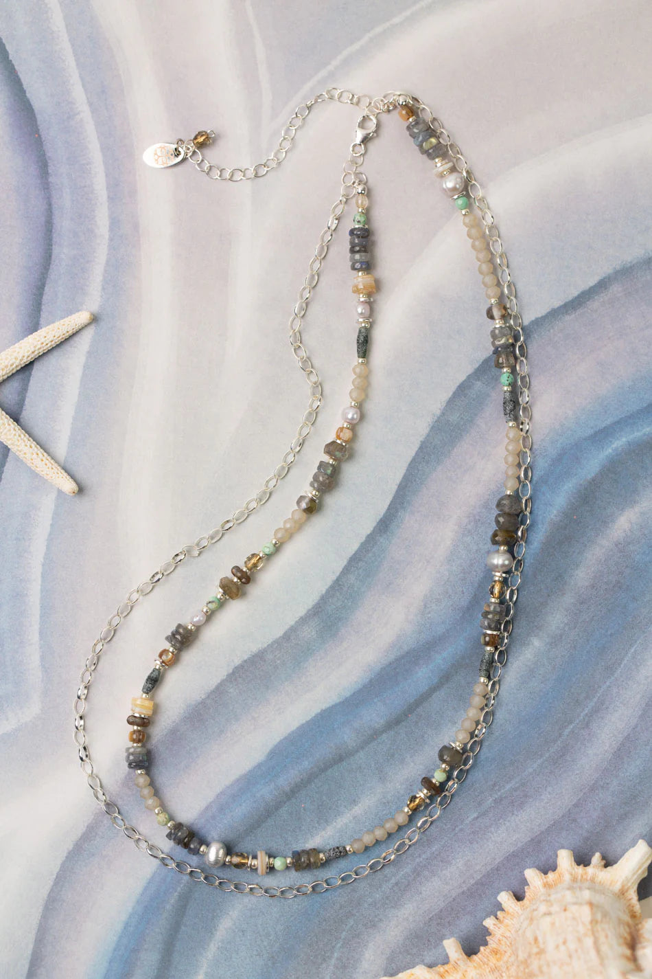 Mystic 18-20&quot; Abalone and Freshwater Pearl Multistrand Necklace