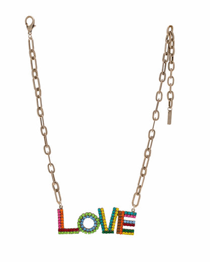 LA LA LOVE Necklace in Multi - Color - Vintage Vault Boutique