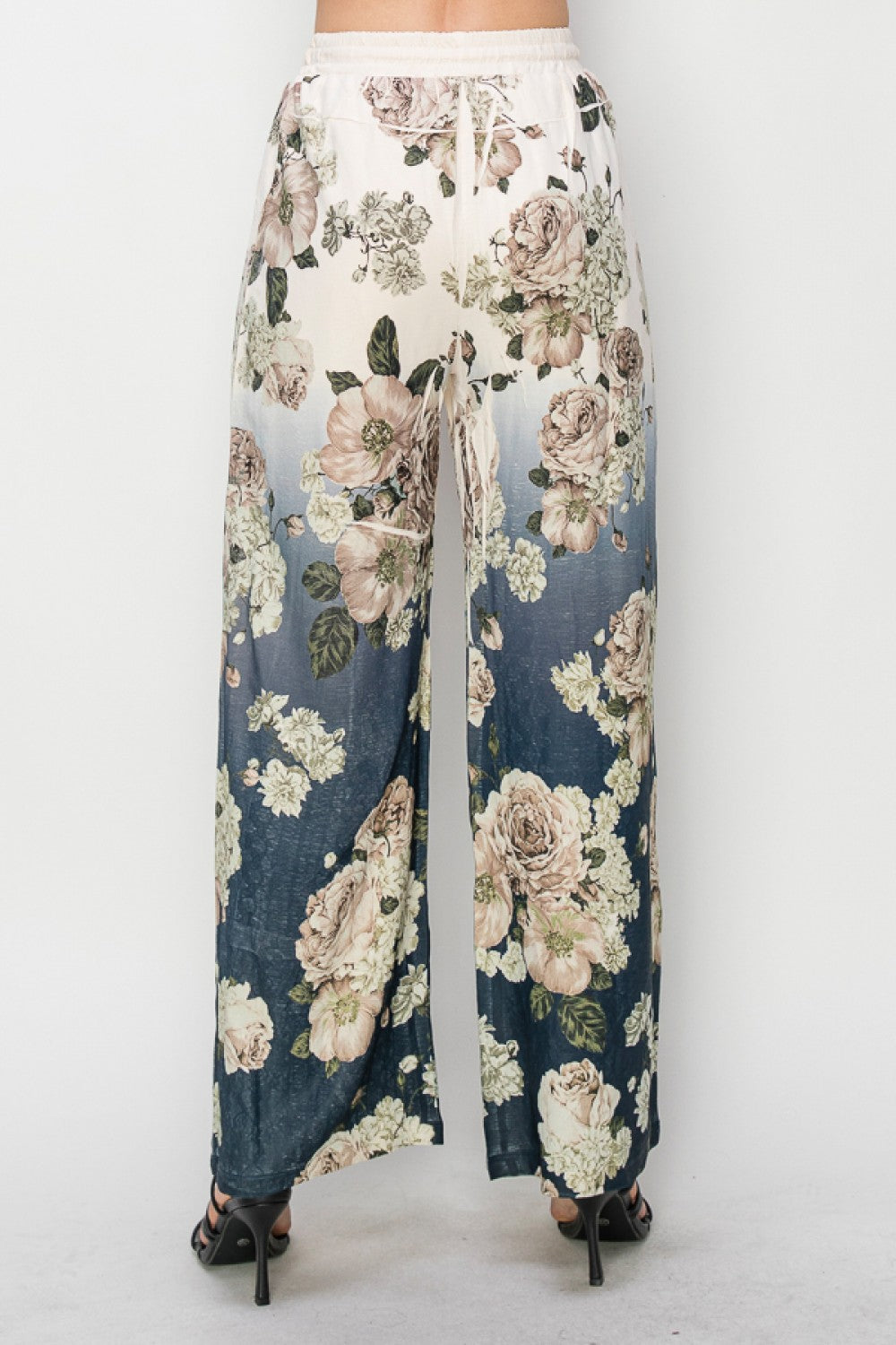 Floral Navy Pant