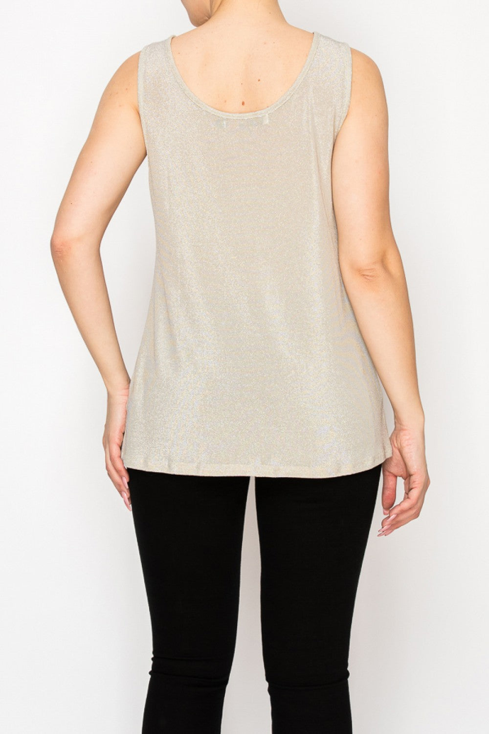 Subtly Sparkly Tank Top Beige