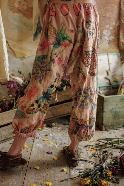 Pant 913 Applique La Jolla Joggers  Sunfaded Acai