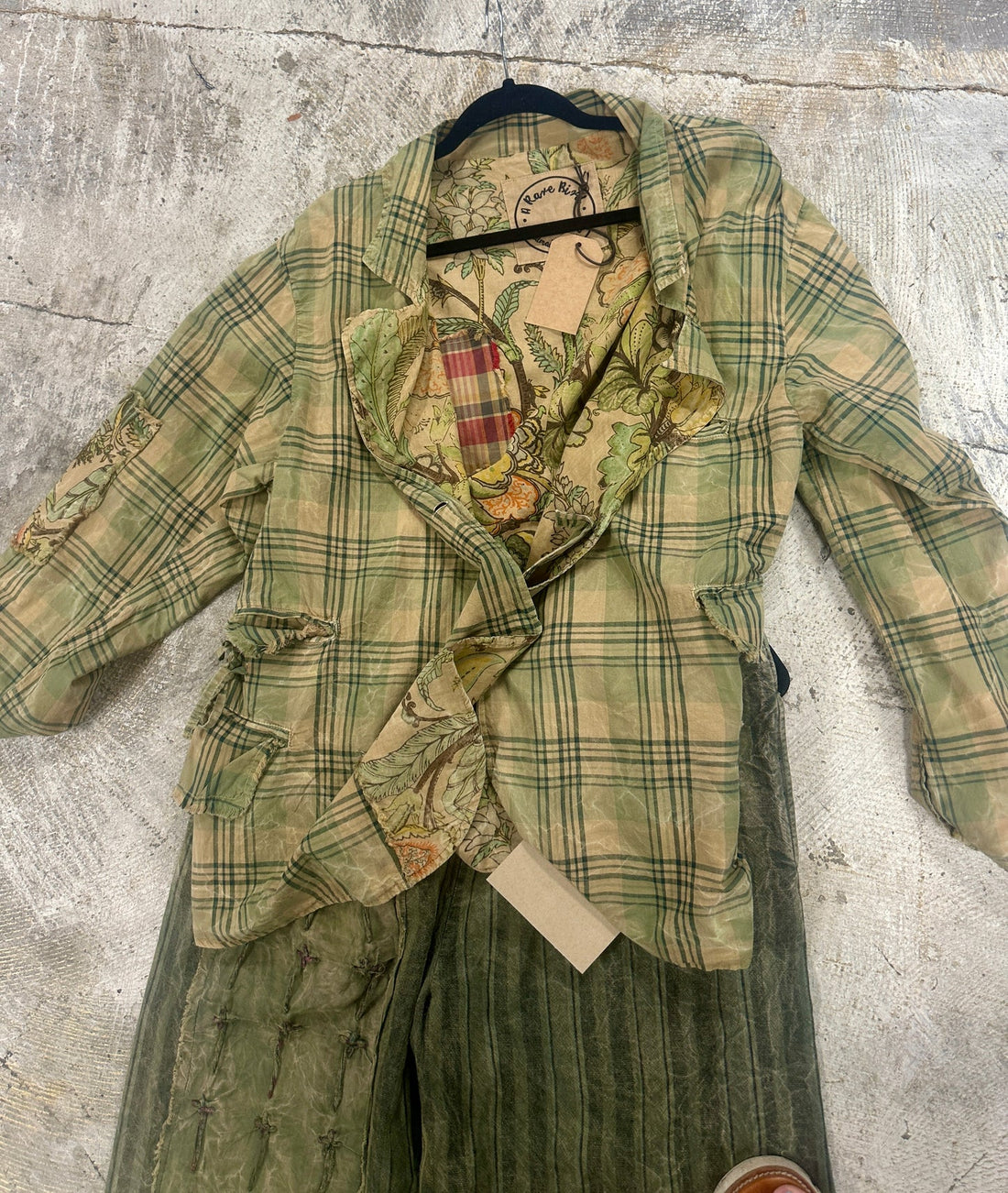 Reversible Plaid/Floral Jacket