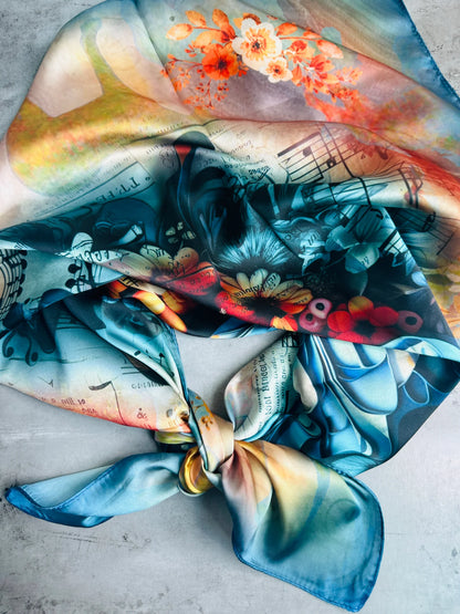 Wild Rag Scarf Wild Horse Butterfly