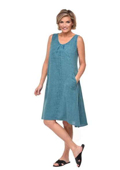 Fallon Tank Dress  TEAL