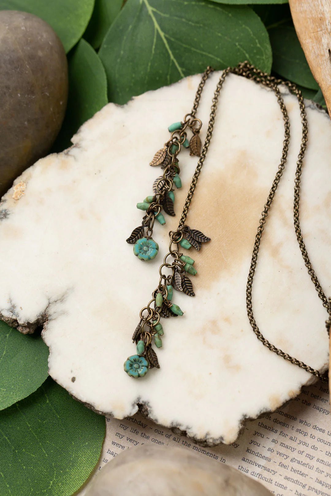 Rustic Creek Lariat Necklace N062 - Vintage Vault Boutique