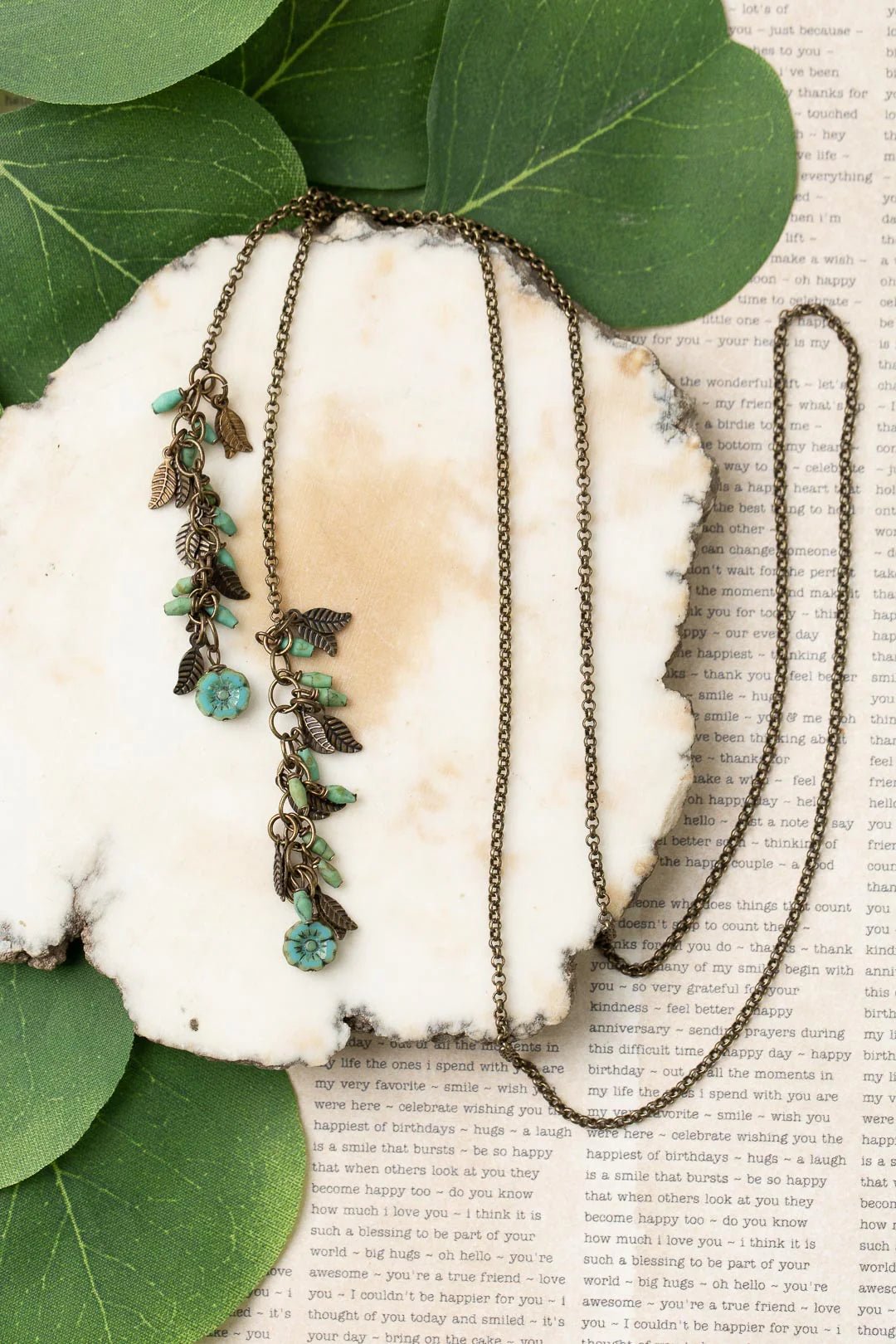 Rustic Creek Lariat Necklace N062 - Vintage Vault Boutique