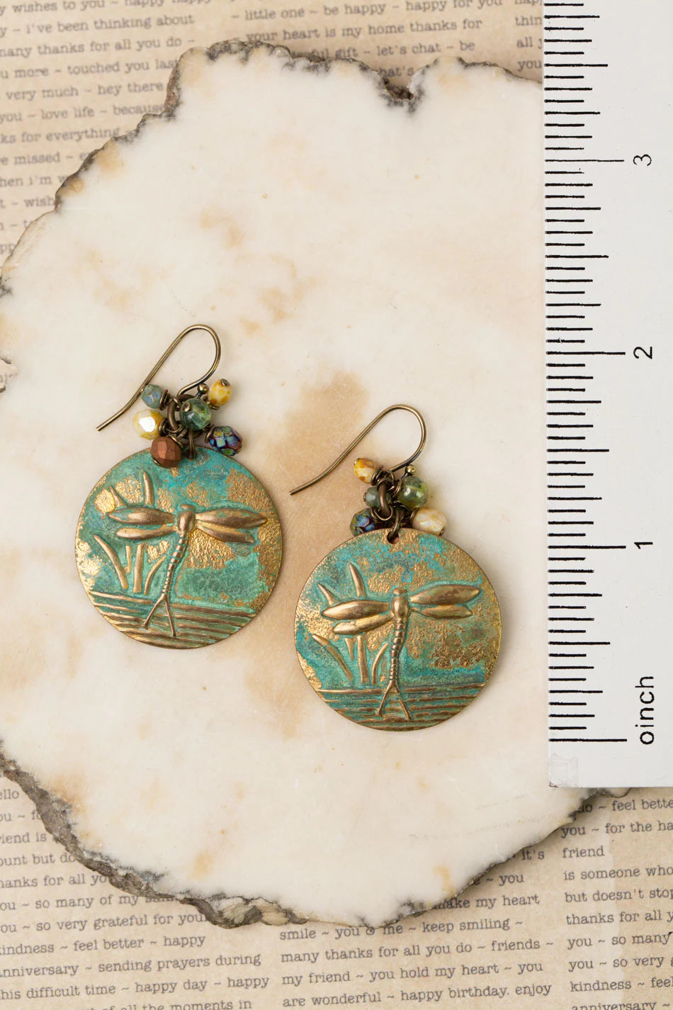 Rustic Creek Dragonfly Earring E75