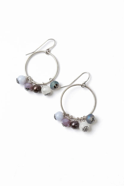 Reflections Dangle Hoop Earring E015