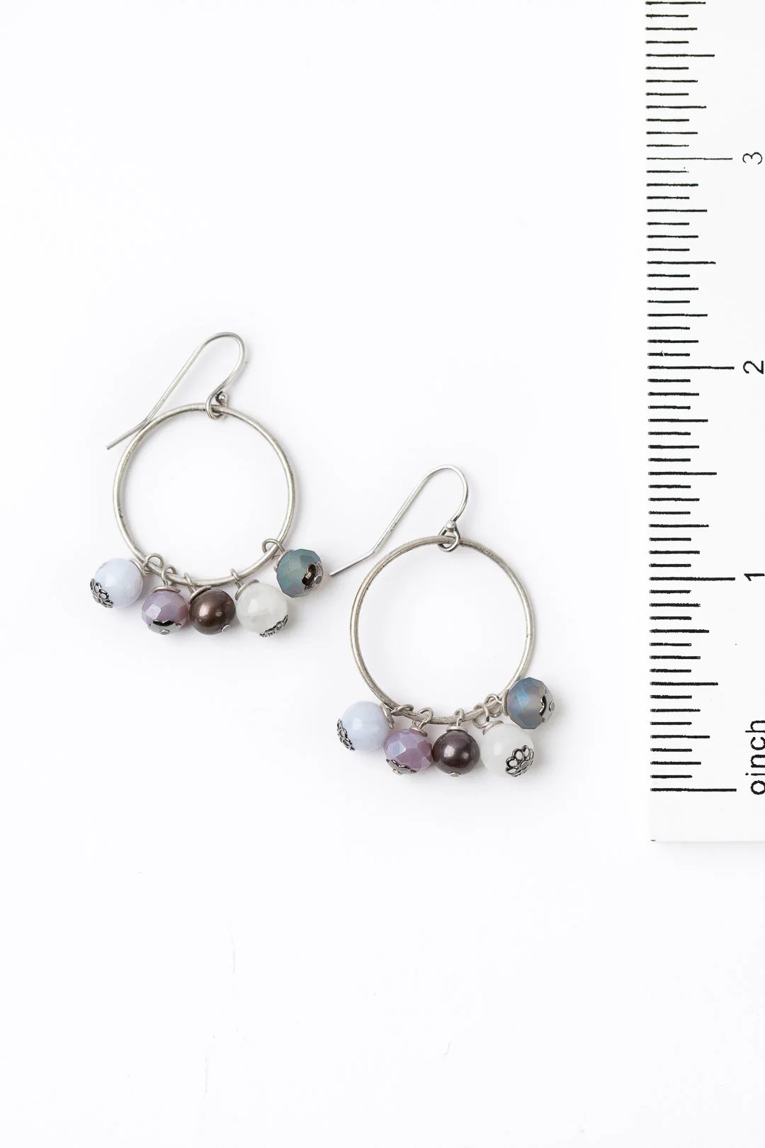 Reflections Dangle Hoop Earring E015