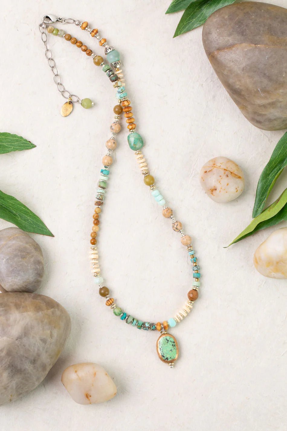 Remedy Oval Bezel Necklace N004 - Vintage Vault Boutique