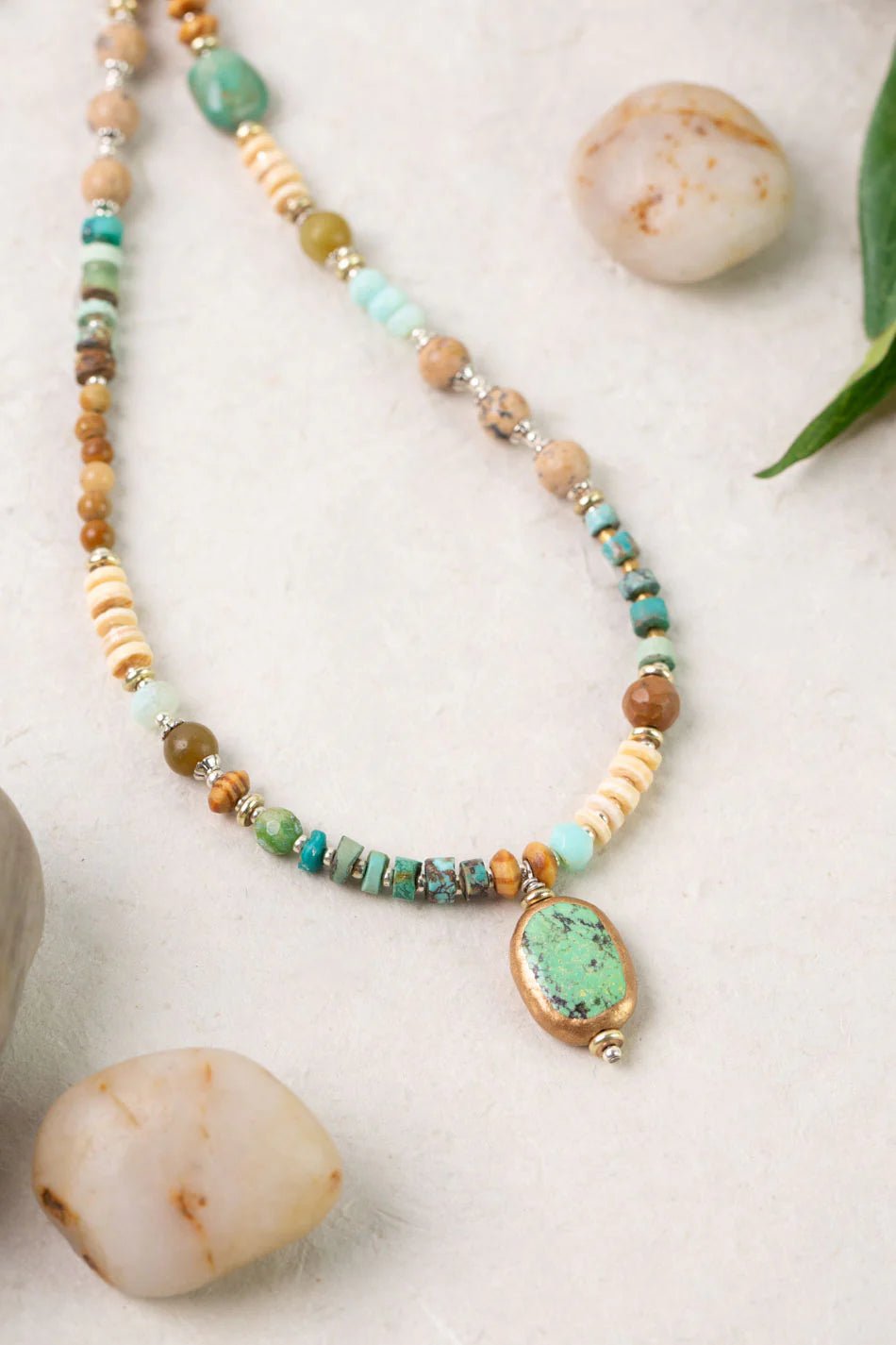 Remedy Oval Bezel Necklace N004 - Vintage Vault Boutique