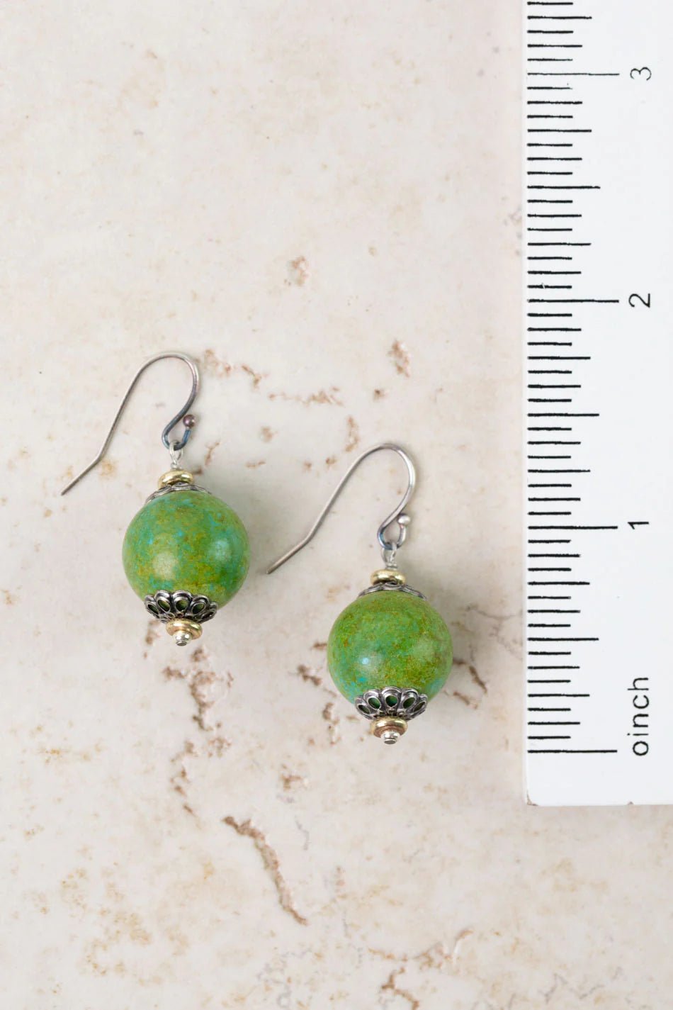 Remedy Turquoise Simple Earrings E016 - Vintage Vault Boutique