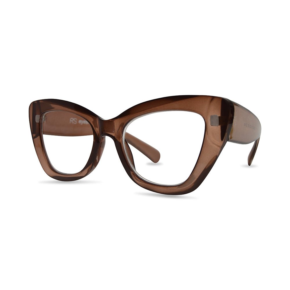 JANE Cat Eye Readers Brown - Vintage Vault Boutique
