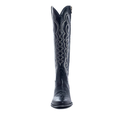 Ebony Stitched Western Tall Boot