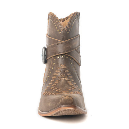 Brown Wrapped Up Bootie