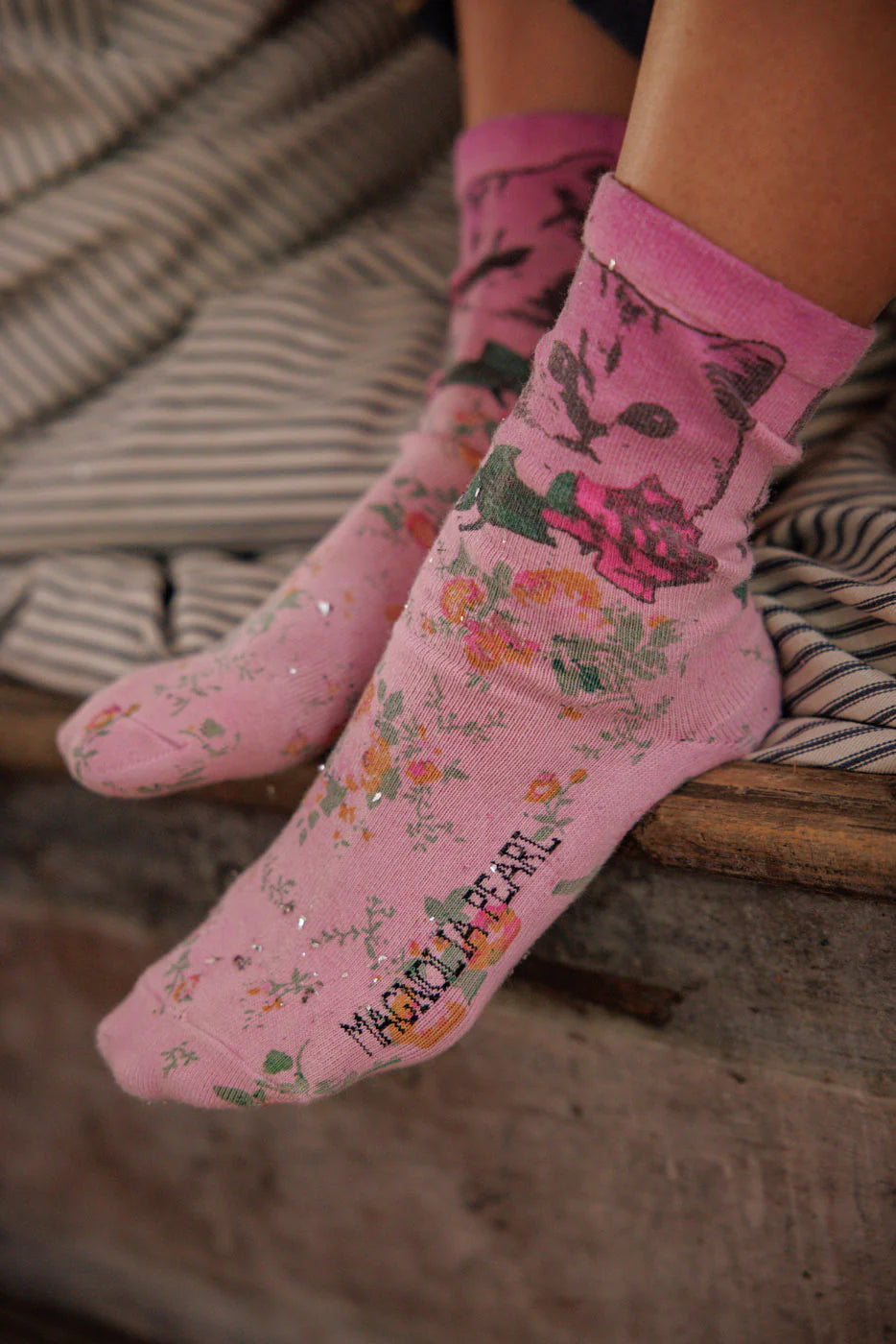 Sock 118 Rosie MP Socks  Valentine Pink