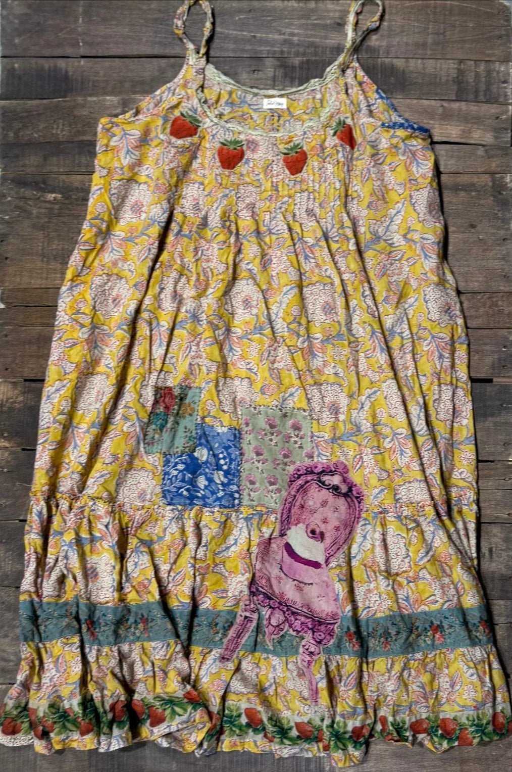 Sunwashed Bloom Dress - Golden - Vintage Vault Boutique