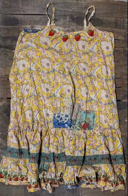 Sunwashed Bloom Dress - Golden