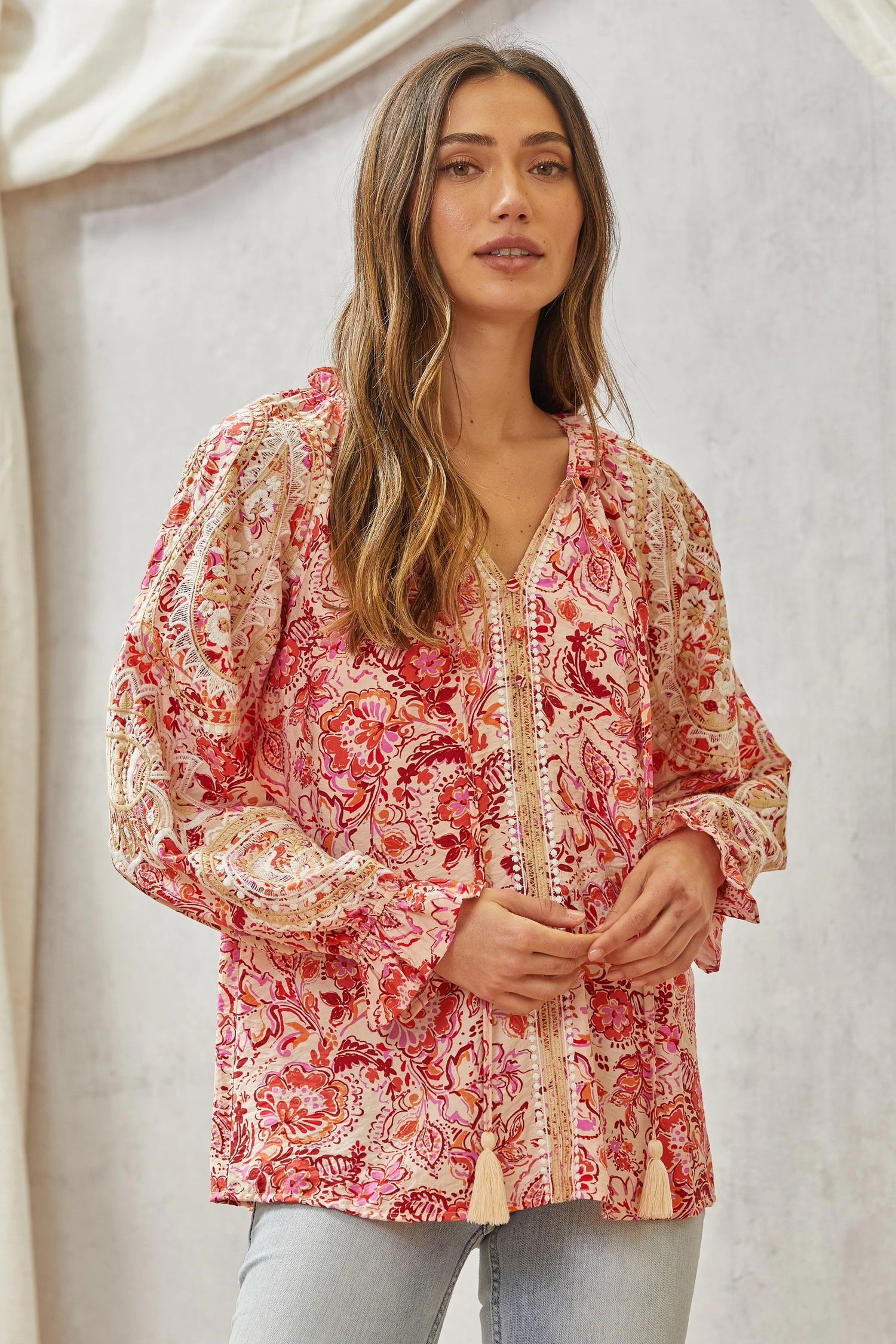 Boho Print Blouse 