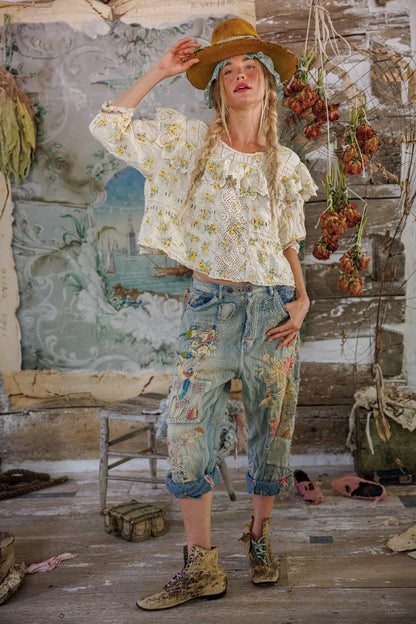 Top 1283 Eyelet Eadred Blouse Lauretta