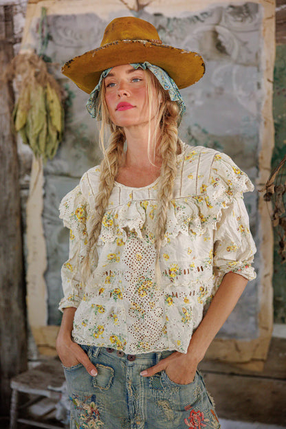 Top 1283 Eyelet Eadred Blouse Lauretta