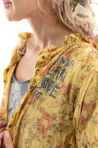 Top 1325 Floral Eyelet Remi Blouse  My Sunshine