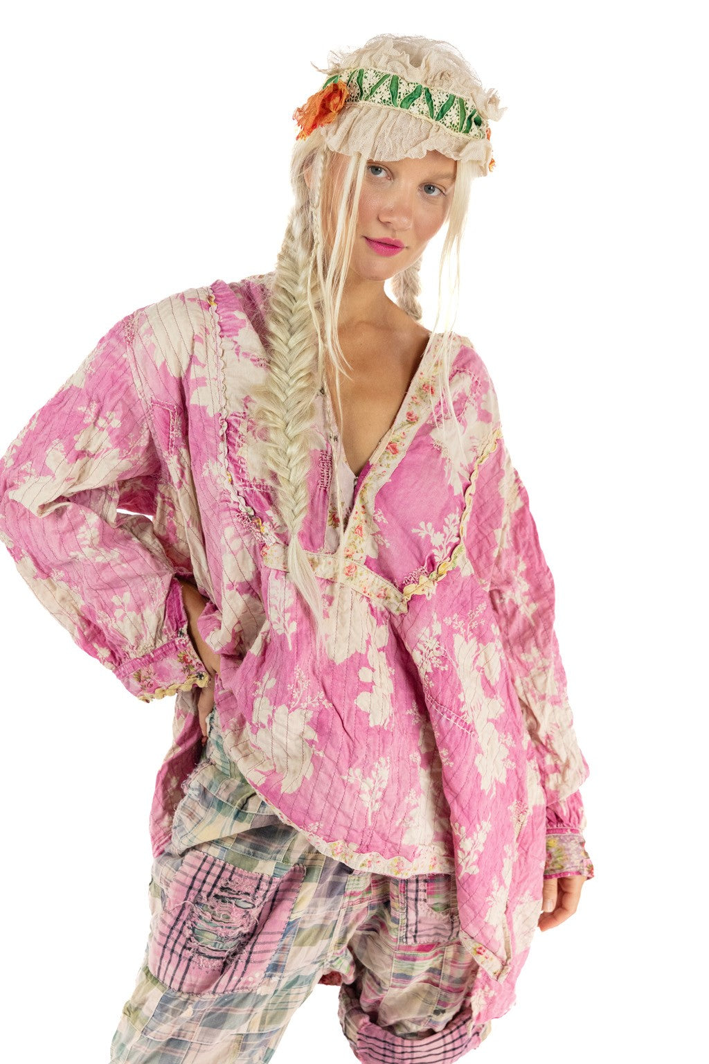 Top 1377 Floral Prairie Shirt   Valley Girl