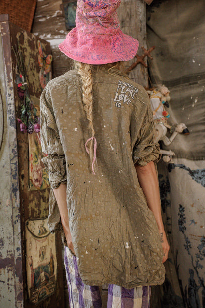 Top 1419 Printed Adison Workshirt  Ember Glow