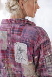 Top 1508 Patchwork Kelly Western Shirt  Madras Pink