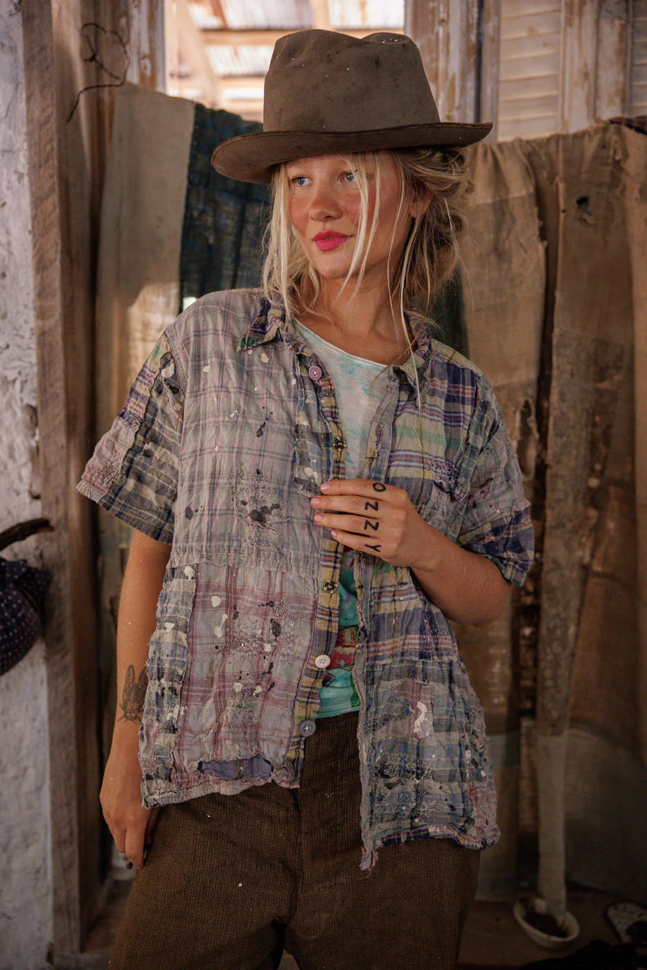 Top 2569 YD Patchwork Perletta Shirt