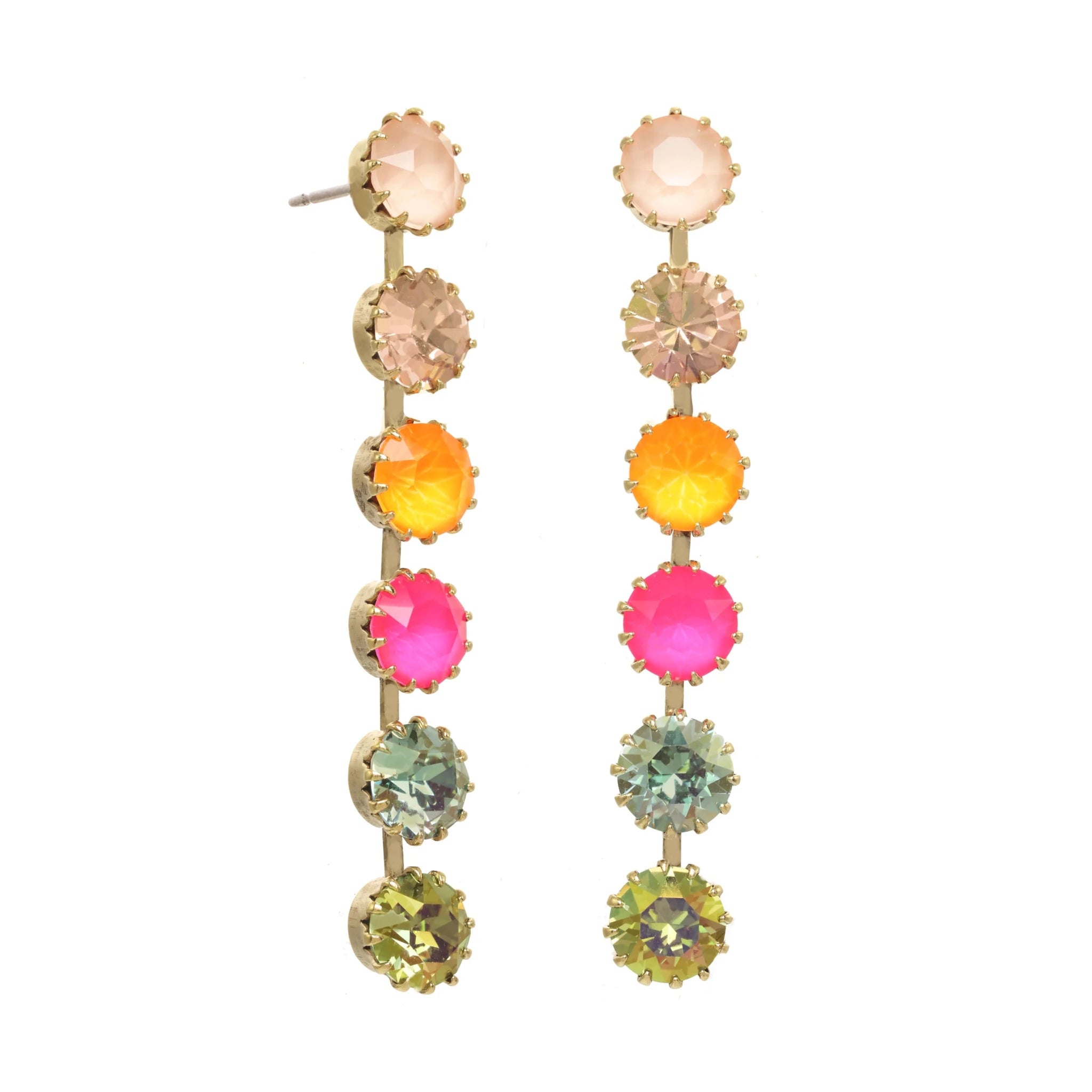 Mini Lilibet Single Watermelon Ombre Earring - Vintage Vault Boutique