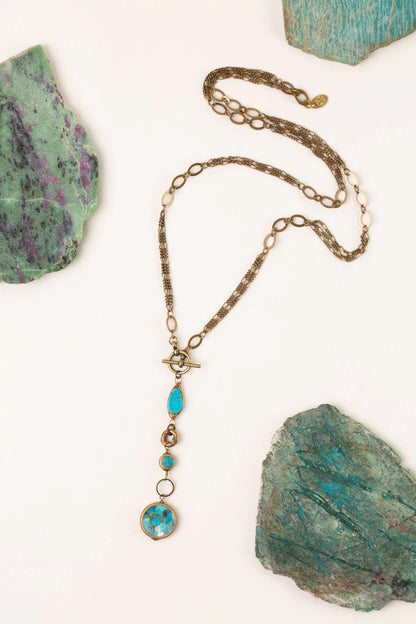 Transcend Turquoise Statement Necklace N006