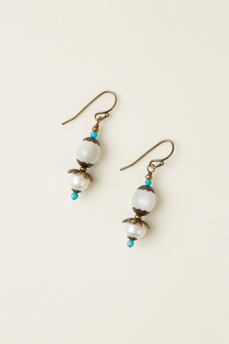 Transcend Moonstone Pearl Earrings E013