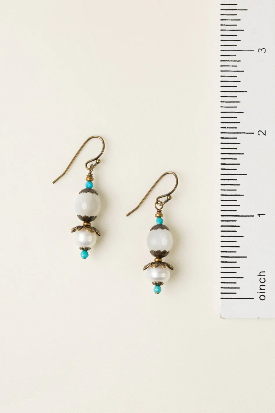 Transcend Moonstone Pearl Earrings E013