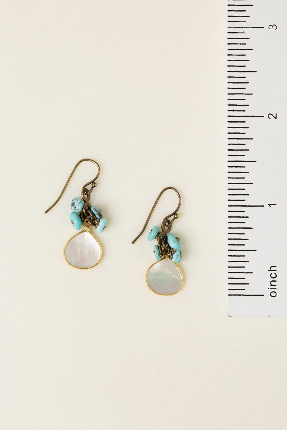 Transcend Pearl Bezel Earrings E014 - Vintage Vault Boutique