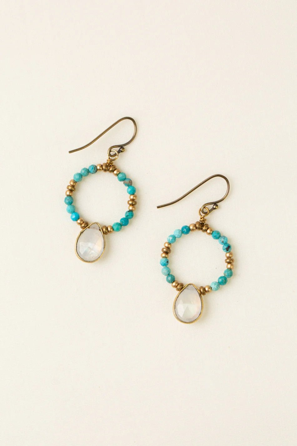 Transcend Turquoise Earrings E018 - Vintage Vault Boutique