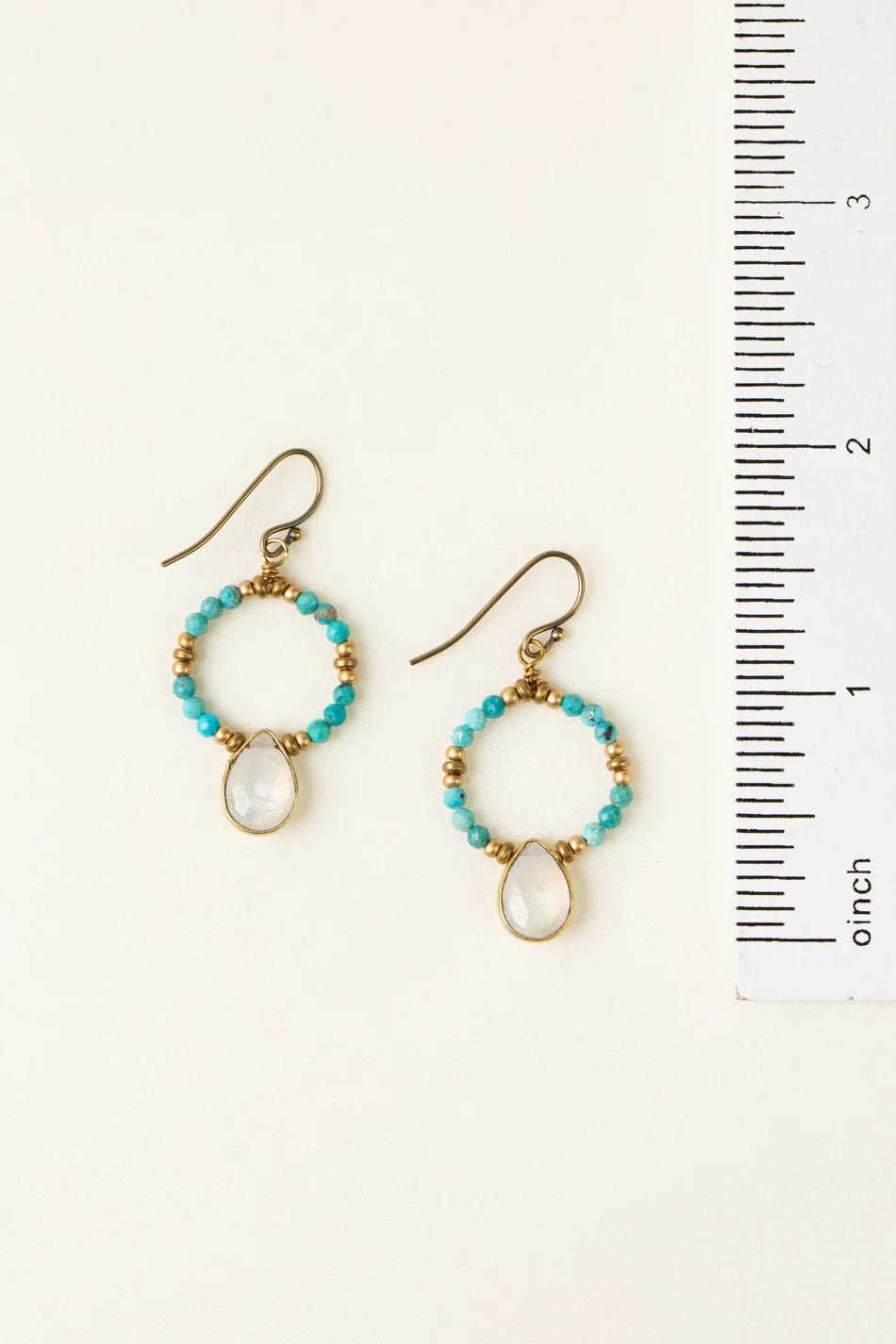 Transcend Turquoise Earrings E018 - Vintage Vault Boutique