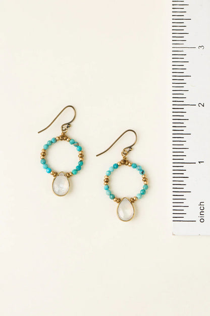 Transcend Turquoise Earrings E018